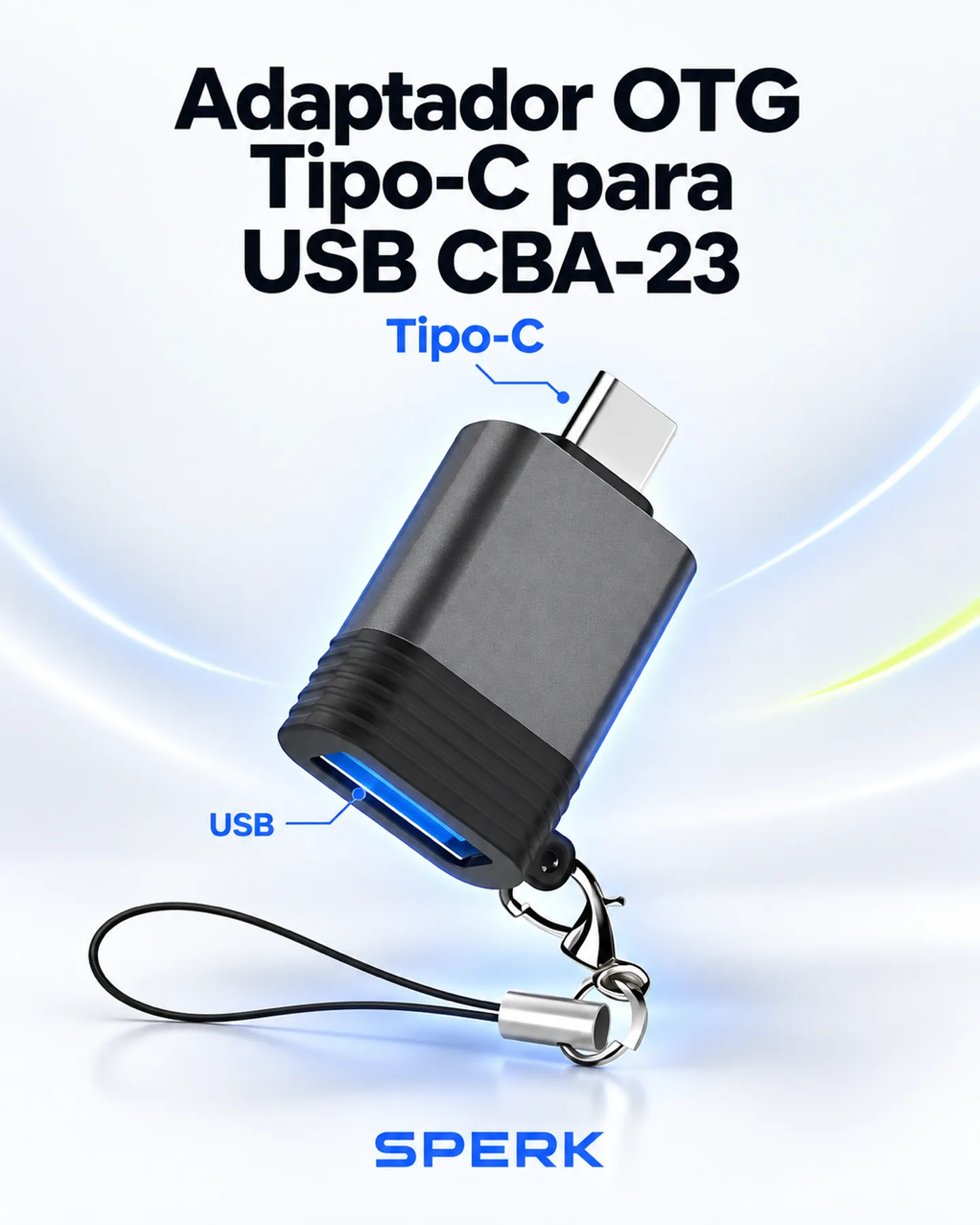 Adaptador OTG Tipo-C para USB CBA-23 — painel 1