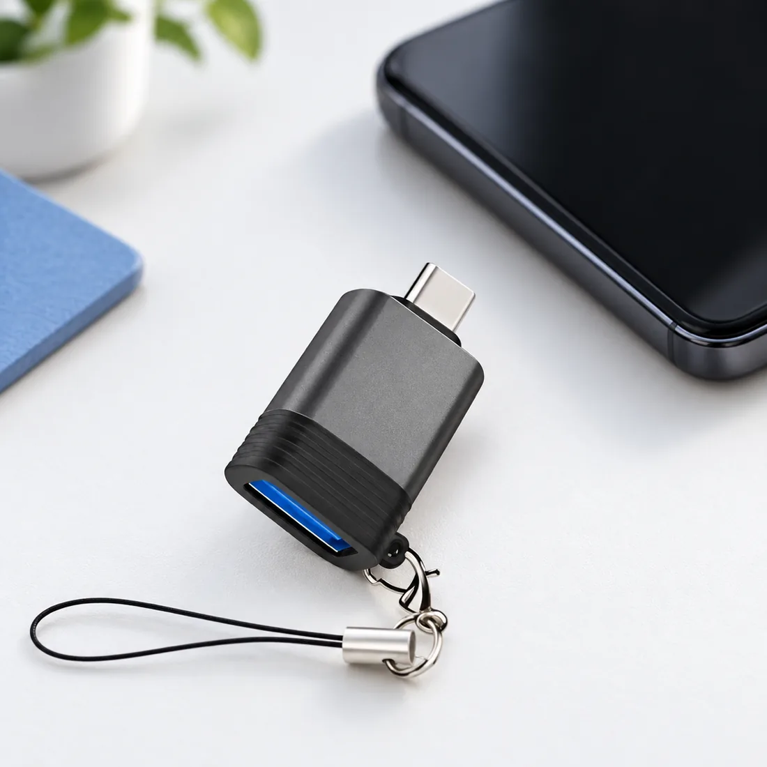 Adaptador OTG Tipo-C para USB CBA-23 — uso