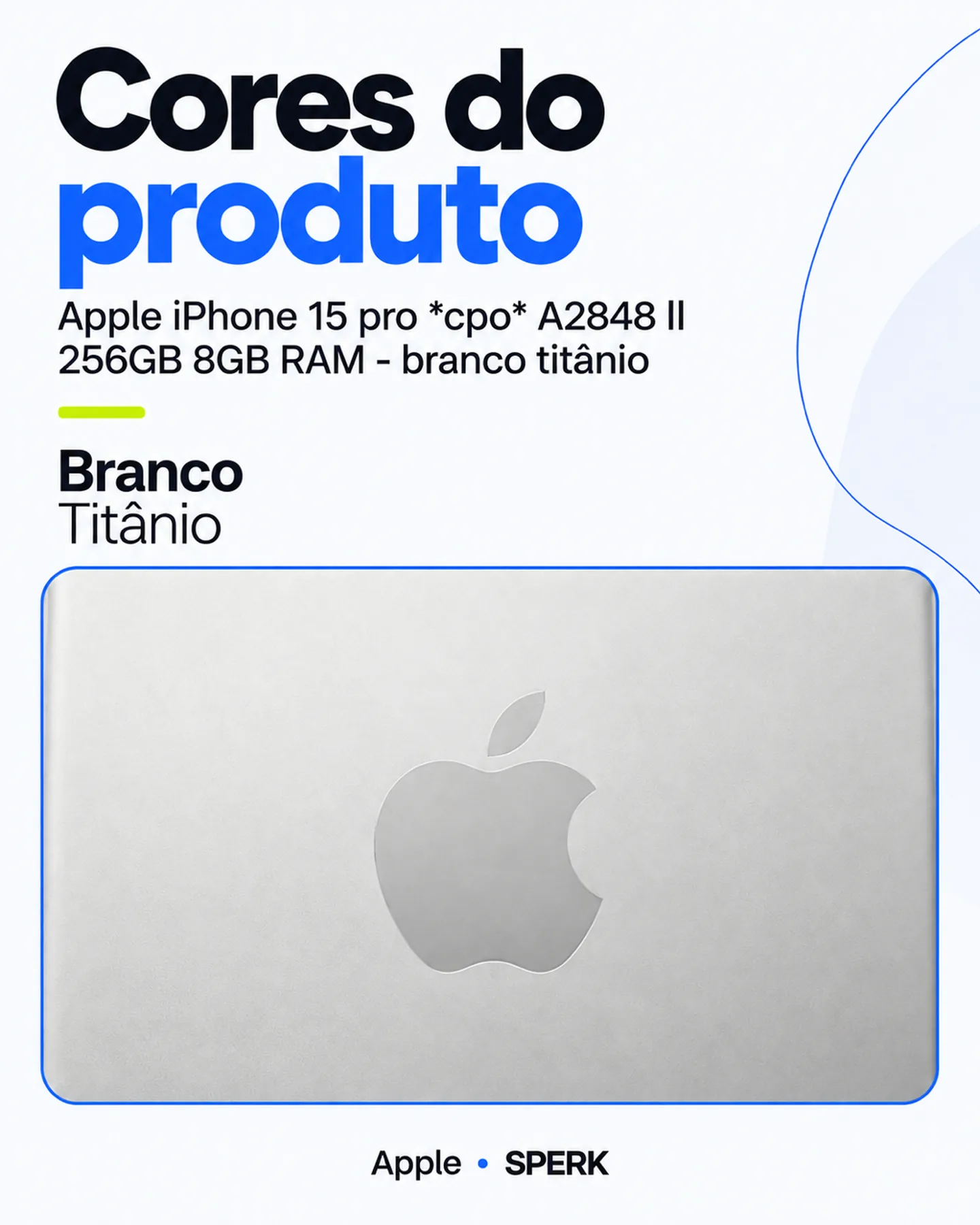 Apple iPhone 15 pro *cpo* A2848 ll 256GB 8GB RAM - branco titânio — painel 5