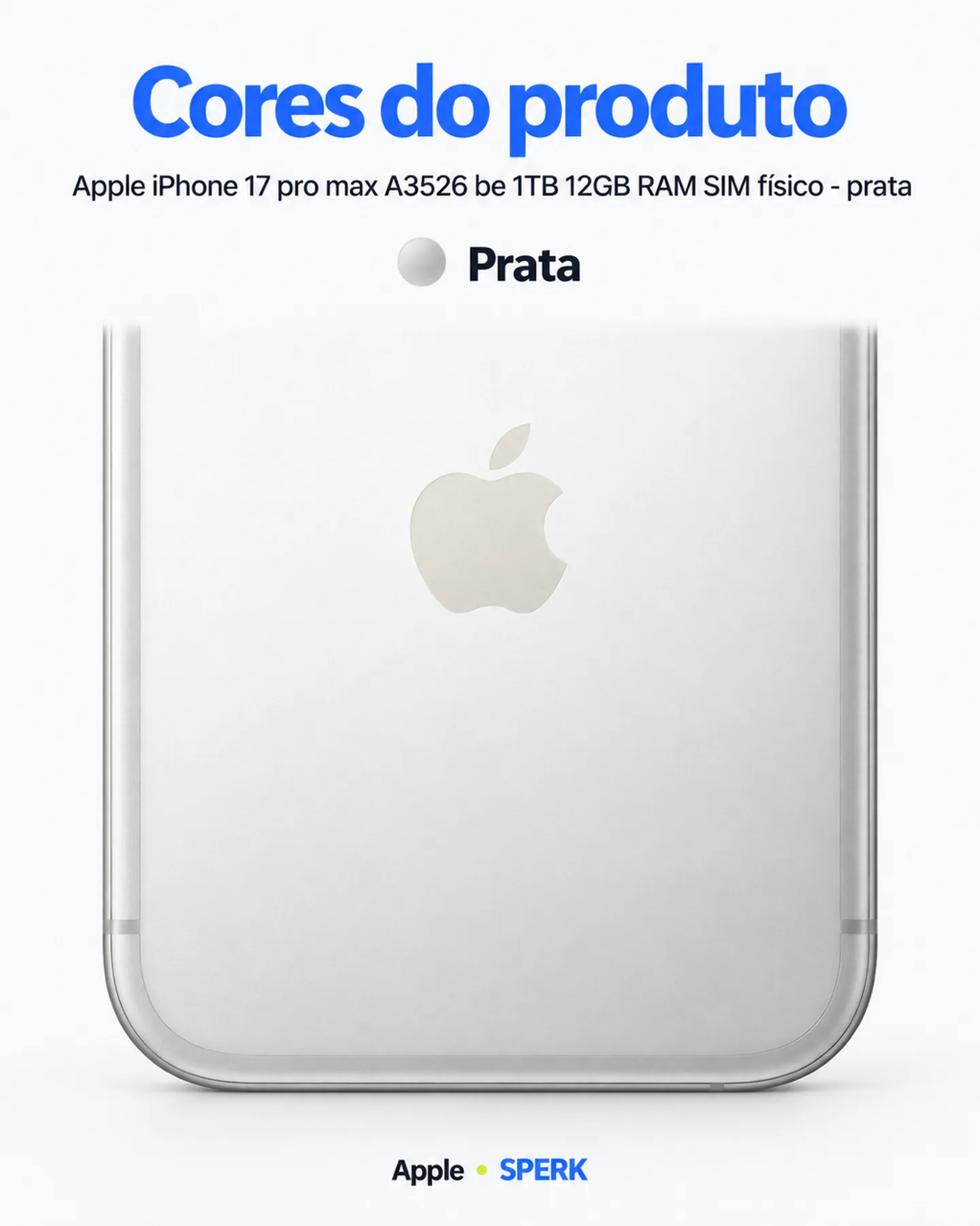 Apple iPhone 17 pro max A3526 be 1TB 12GB RAM SIM físico - prata — painel 5
