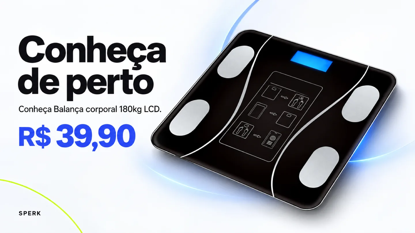 Balança corporal 180kg LCD — heroi descricao