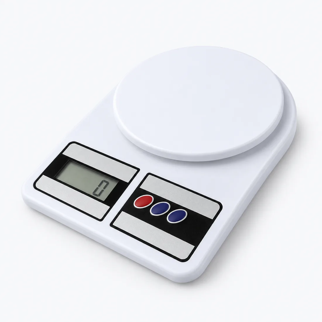 Balança cozinha digital 10kg alta precisão dieta e nutrição — verso lateral