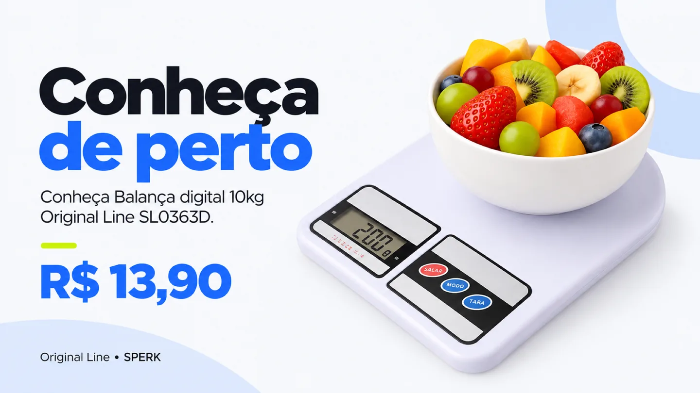 Balança digital 10kg Original Line SL0363D — heroi descricao
