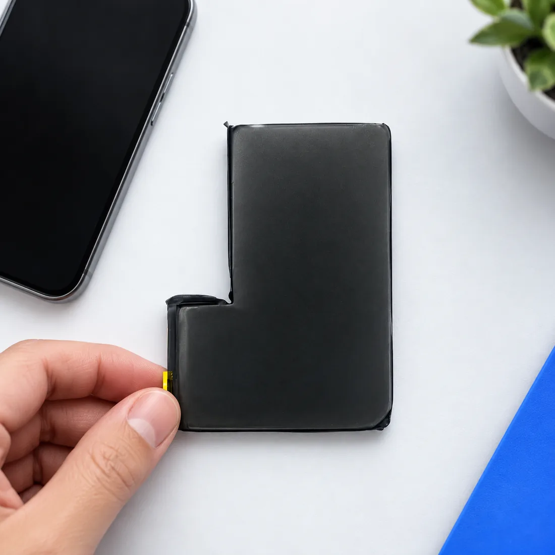 Bateria compatível com iPhone 12 pró max sem flex — uso