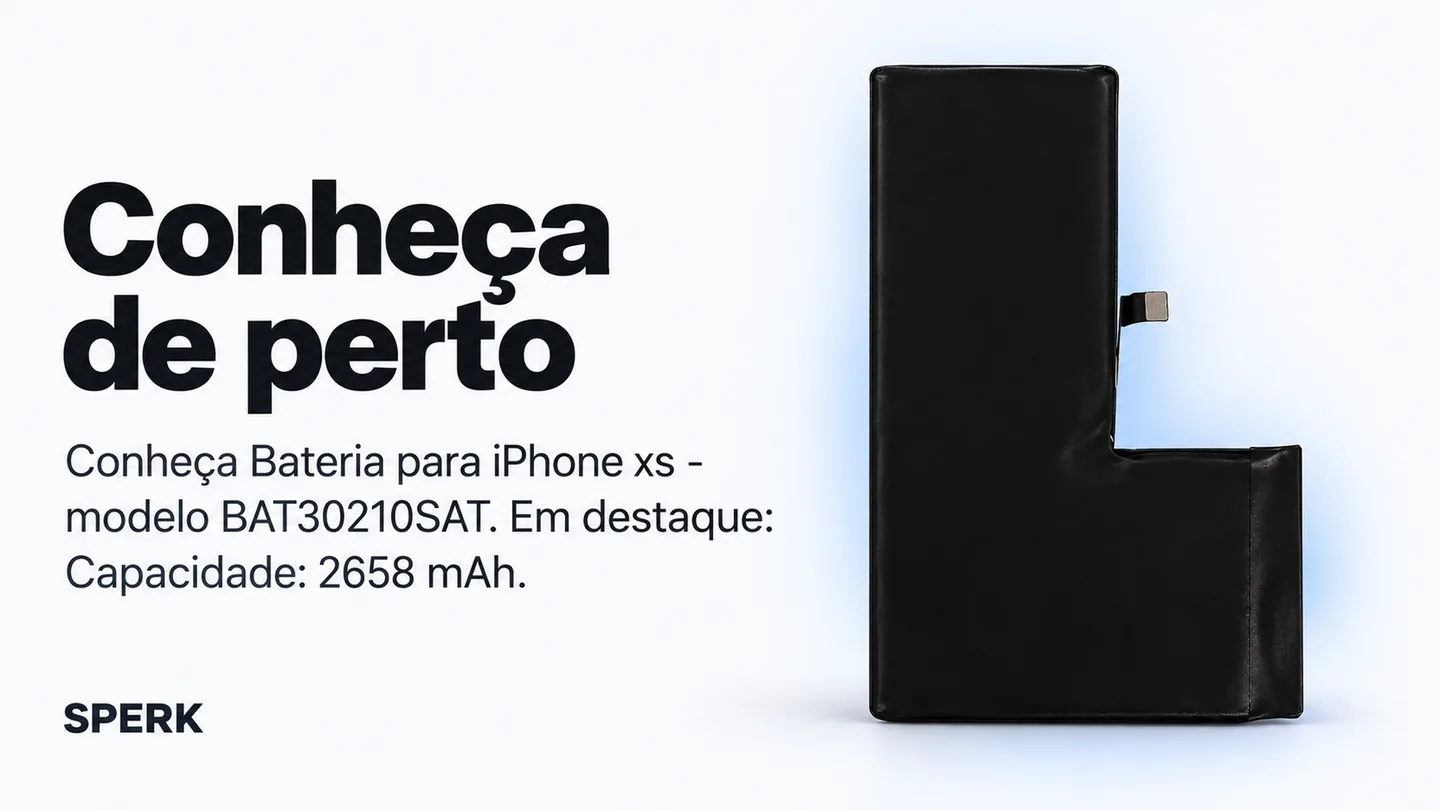 Bateria para iPhone xs - modelo BAT30210SAT — heroi descricao