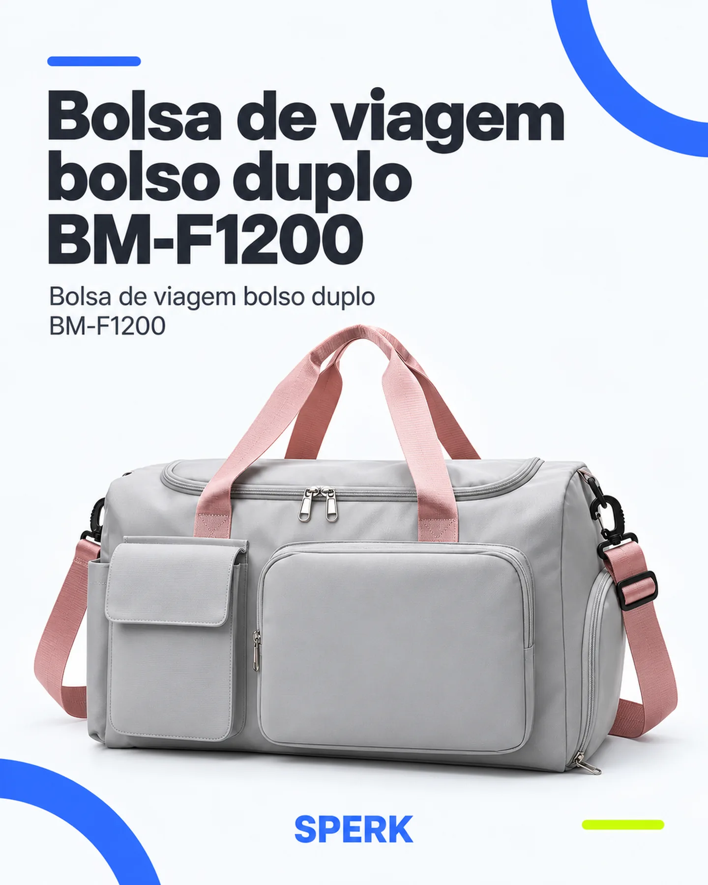 Bolsa de viagem bolso duplo BM-F1200 — painel 1