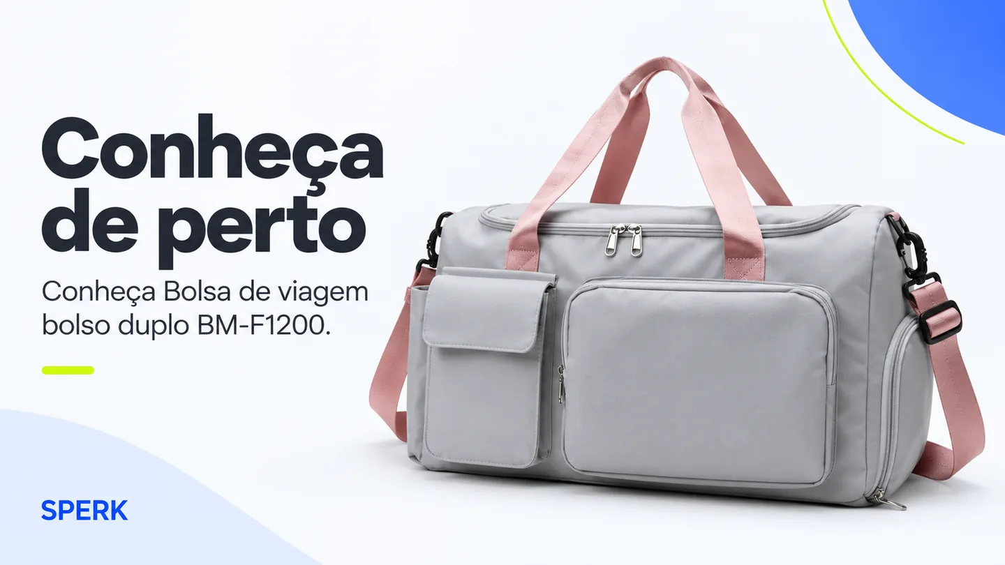Bolsa de viagem bolso duplo BM-F1200 — heroi descricao