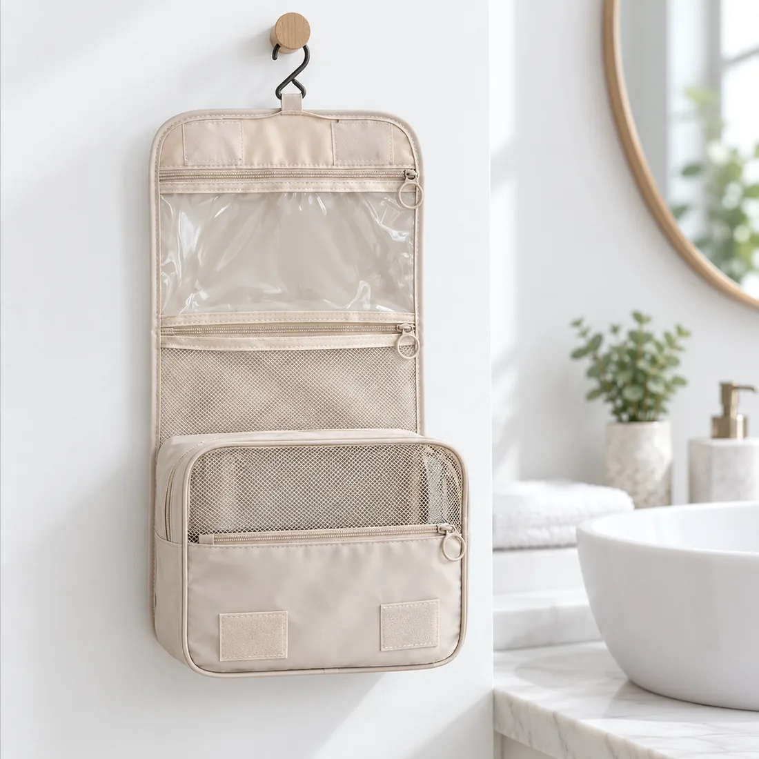 Bolsa higiene viagem BM-F1165 — uso