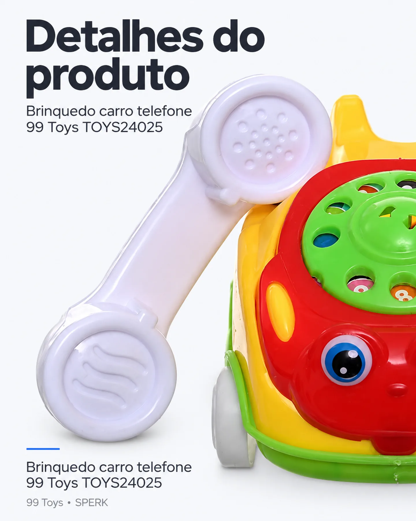 Brinquedo carro telefone 99 Toys TOYS24025 — painel 5