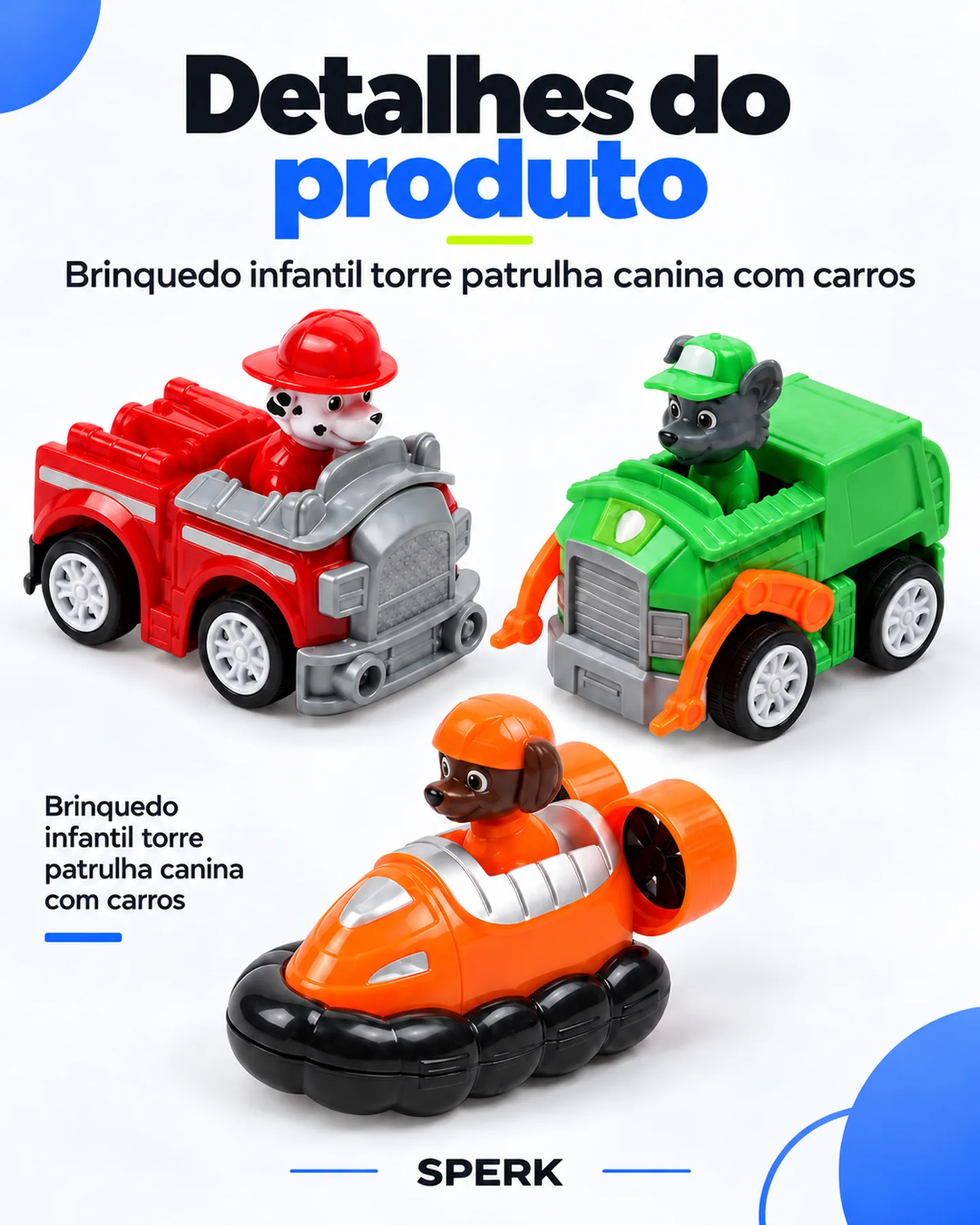 Brinquedo infantil torre patrulha canina com carros — painel 5