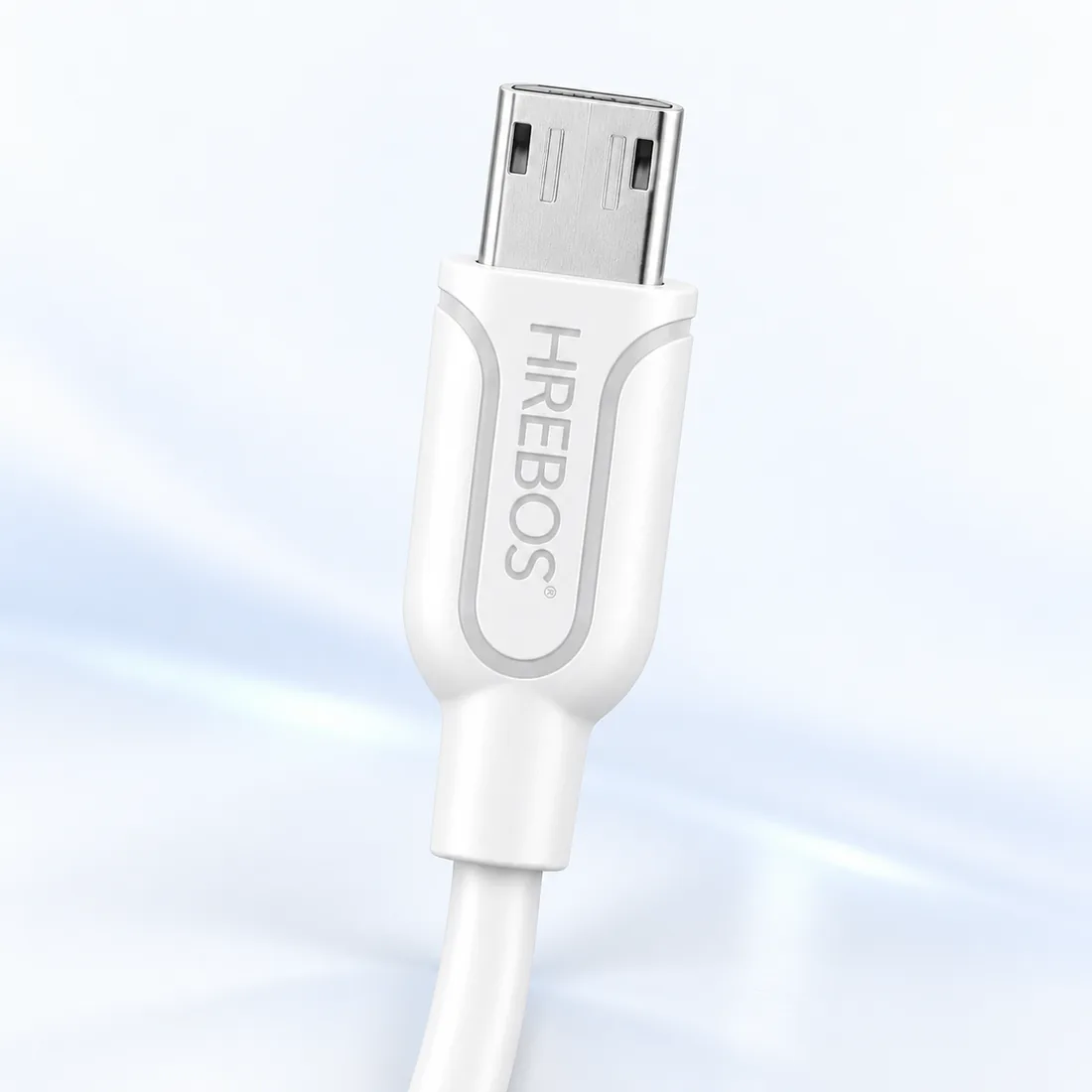 Cabo USB turbo micro USB V8 horizonsync 1,2 metros Hrebos CB-200V — detalhe