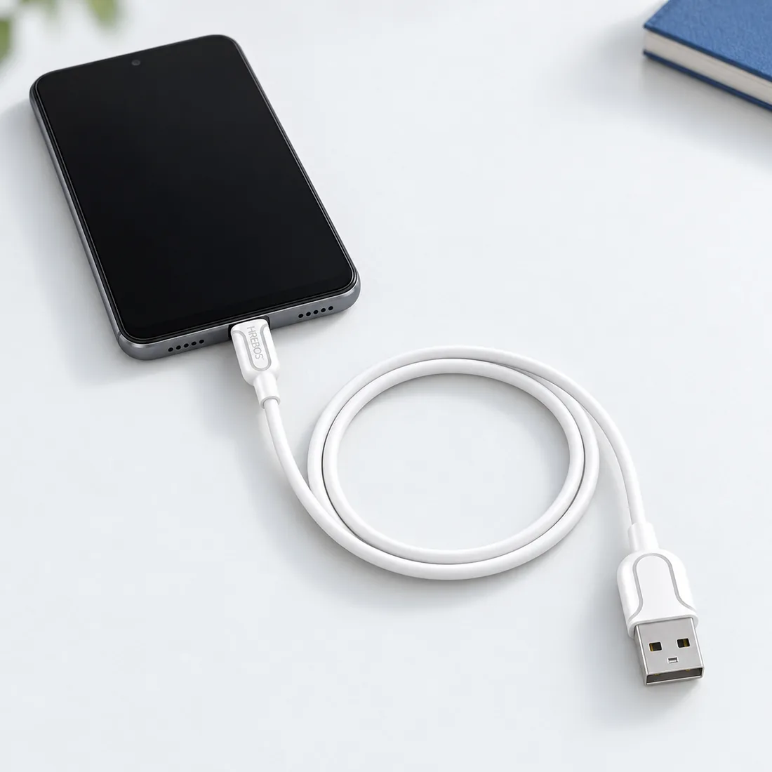 Cabo USB turbo micro USB V8 horizonsync 1,2 metros Hrebos CB-200V — uso