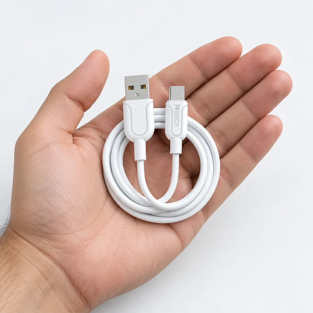 Cabo USB turbo Tipo-C horizonsync 1,2 metros Hrebos CB-200C — escala