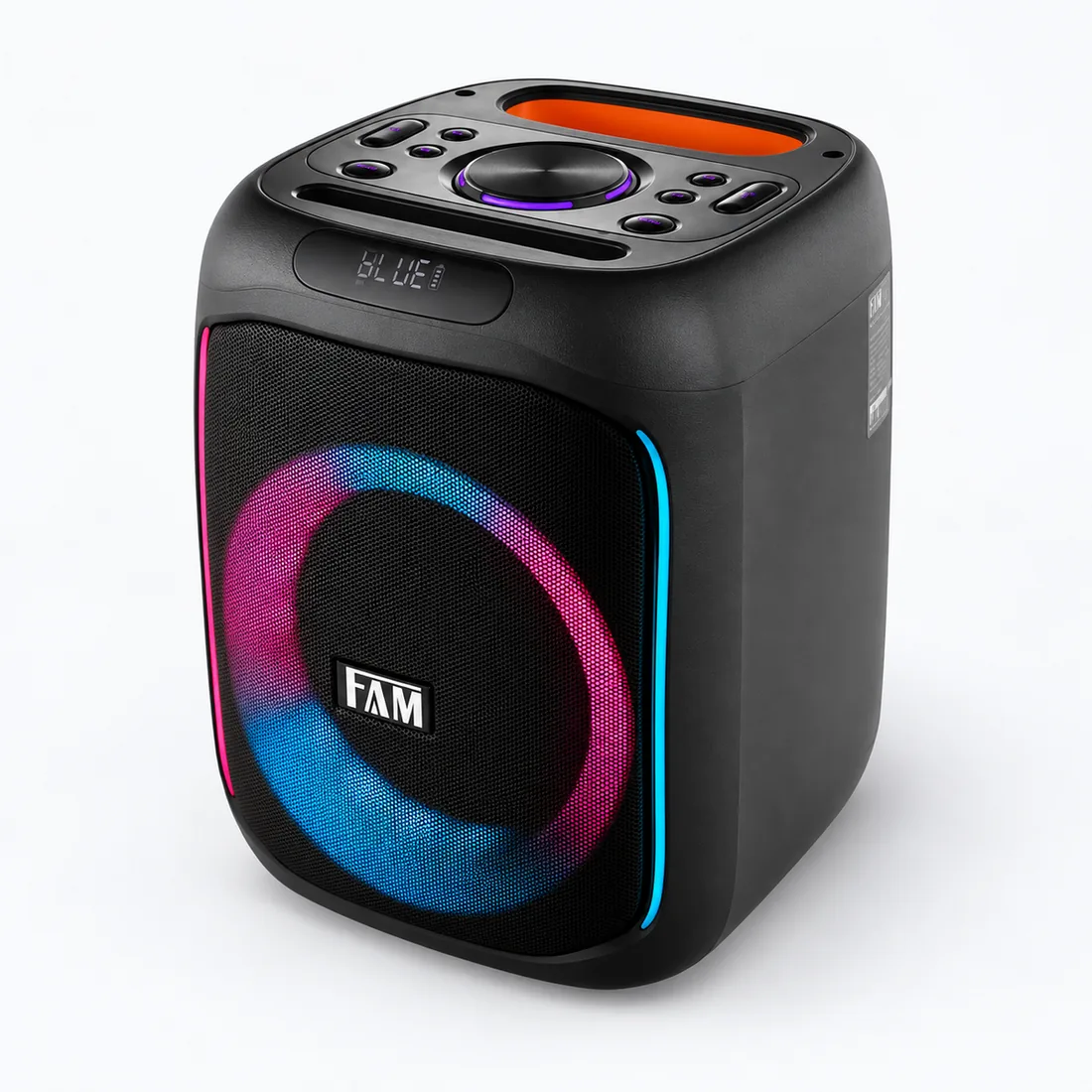 Caixa de som Bluetooth 600W - FAM - A601 — verso lateral