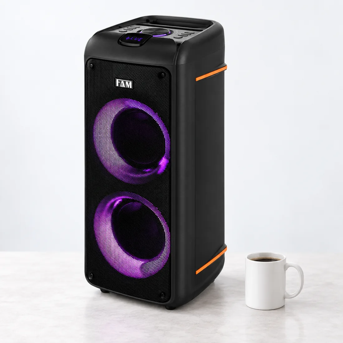 Caixa de som Bluetooth 900W - FAM - A602 — escala