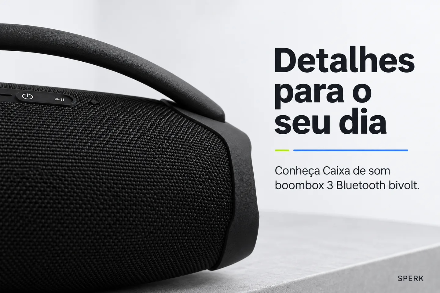 Caixa de som boombox 3 Bluetooth bivolt — diferencial uso
