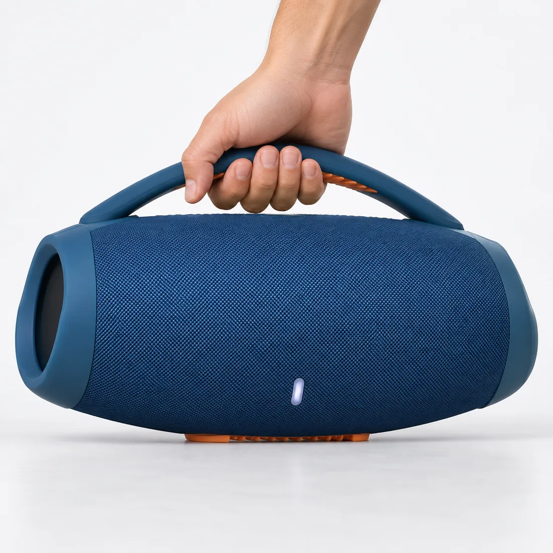 Caixa de som boombox Bluetooth bivolt- azul — escala