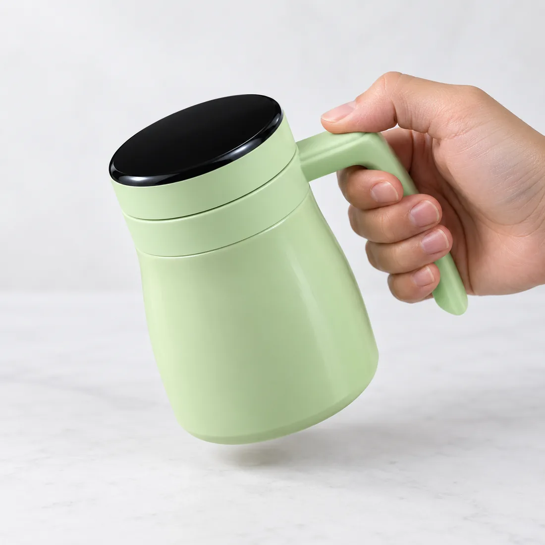 Caneca térmica warmled com display de temperatura 530ml - BM-P1737 — escala