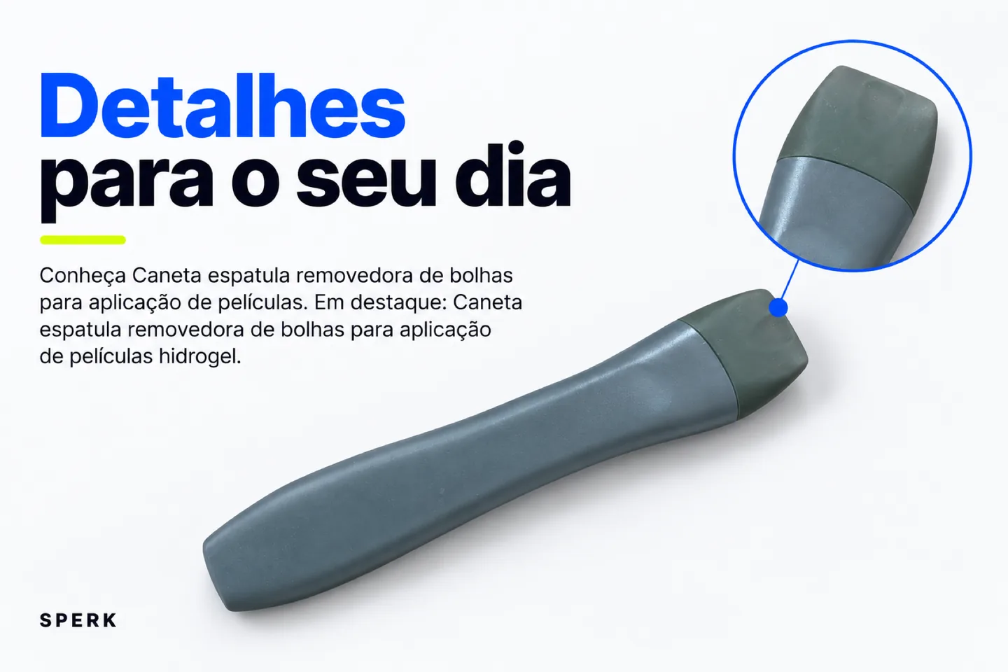 Caneta espatula removedora de bolhas para aplicação de películas — diferencial uso
