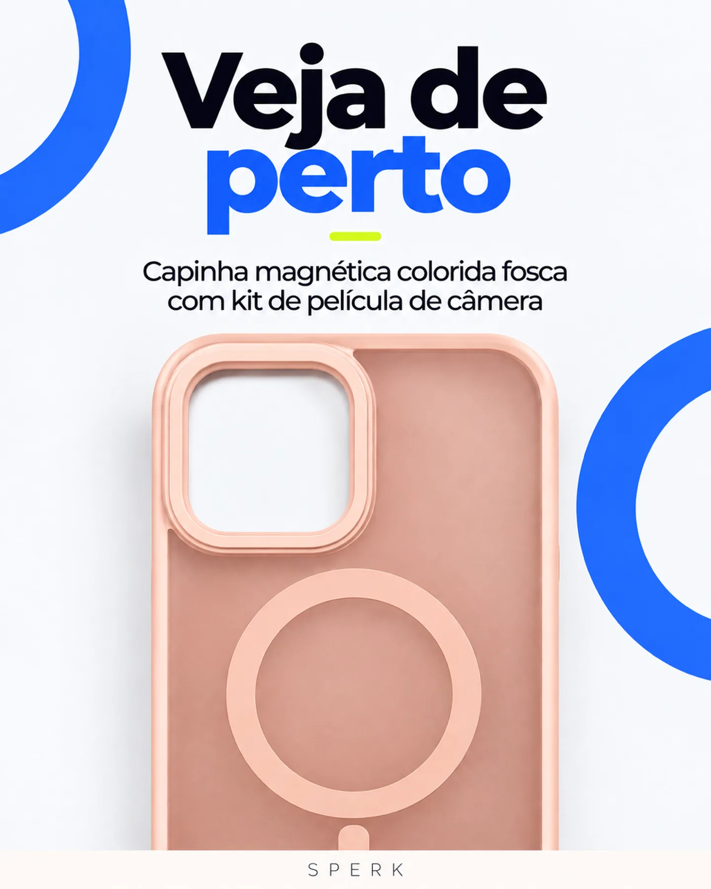 Capinha magnética colorida fosca com kit de película de câmera — painel 3