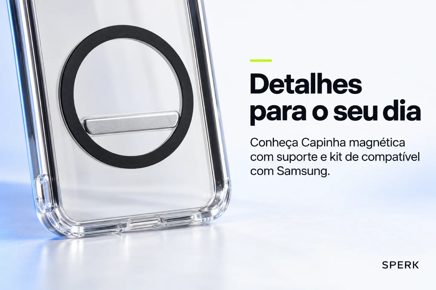 Capinha magnética com suporte e kit de compatível com Samsung — diferencial uso