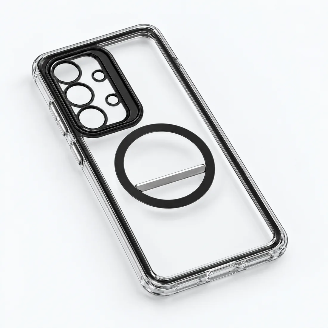Capinha magnética com suporte e kit de compatível com Samsung — verso lateral