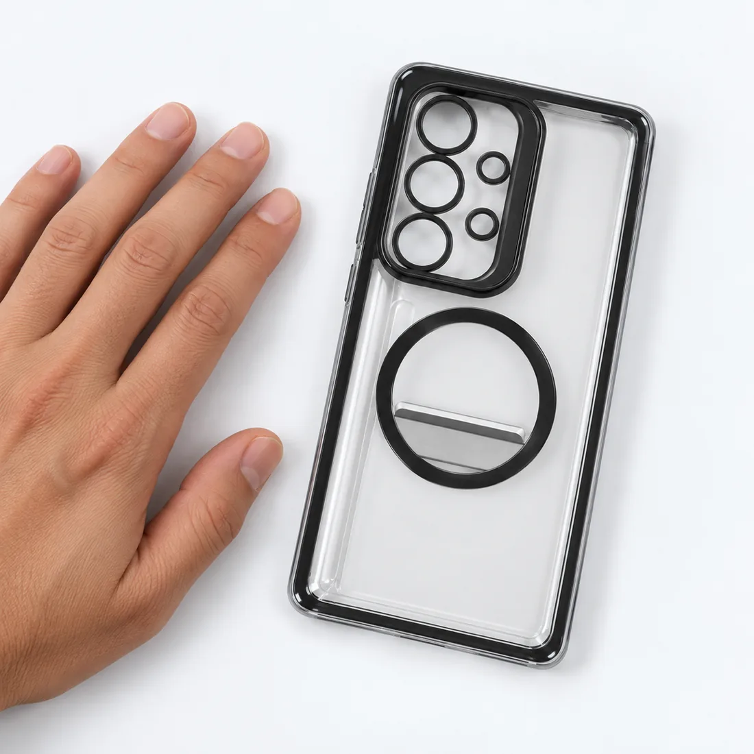 Capinha magnética com suporte e kit de compatível com Samsung — escala