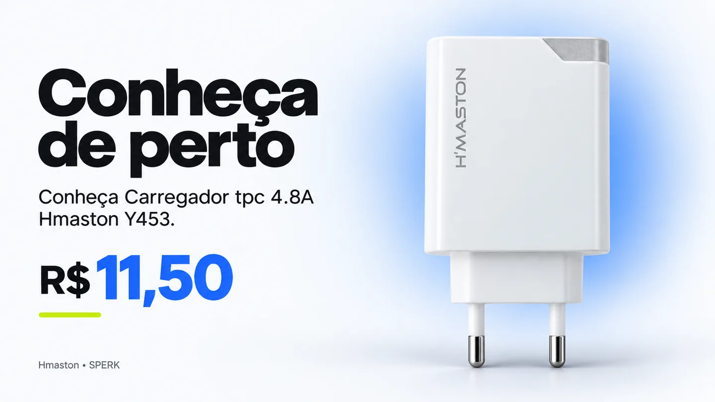 Carregador tpc 4.8A Hmaston Y453 — heroi descricao