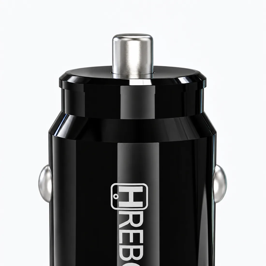 Carregador veicular turbo entrada dupla USB e Tipo-C Hrebos V8 CRV-352 — detalhe