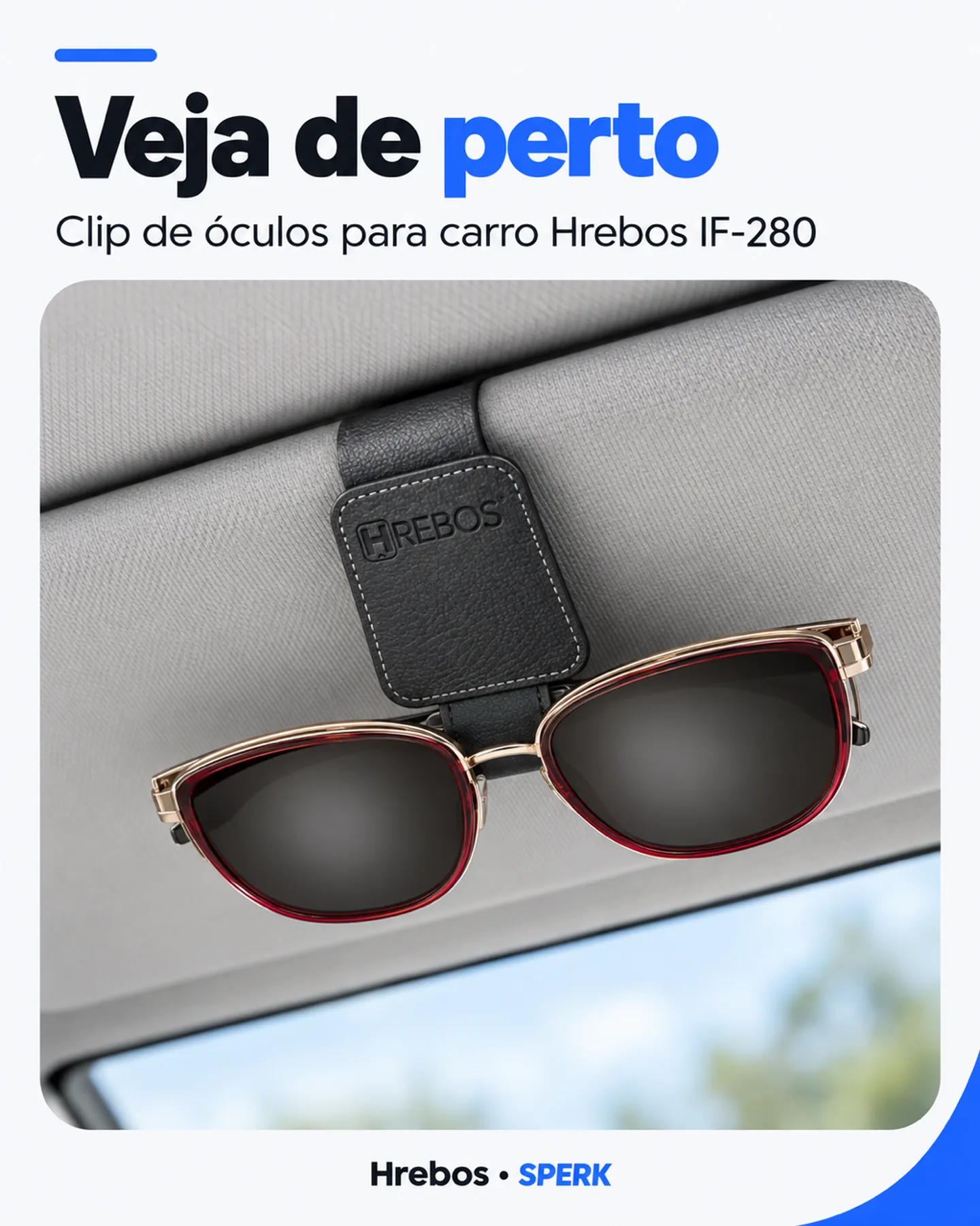 Clip de óculos para carro Hrebos IF-280 — painel 3