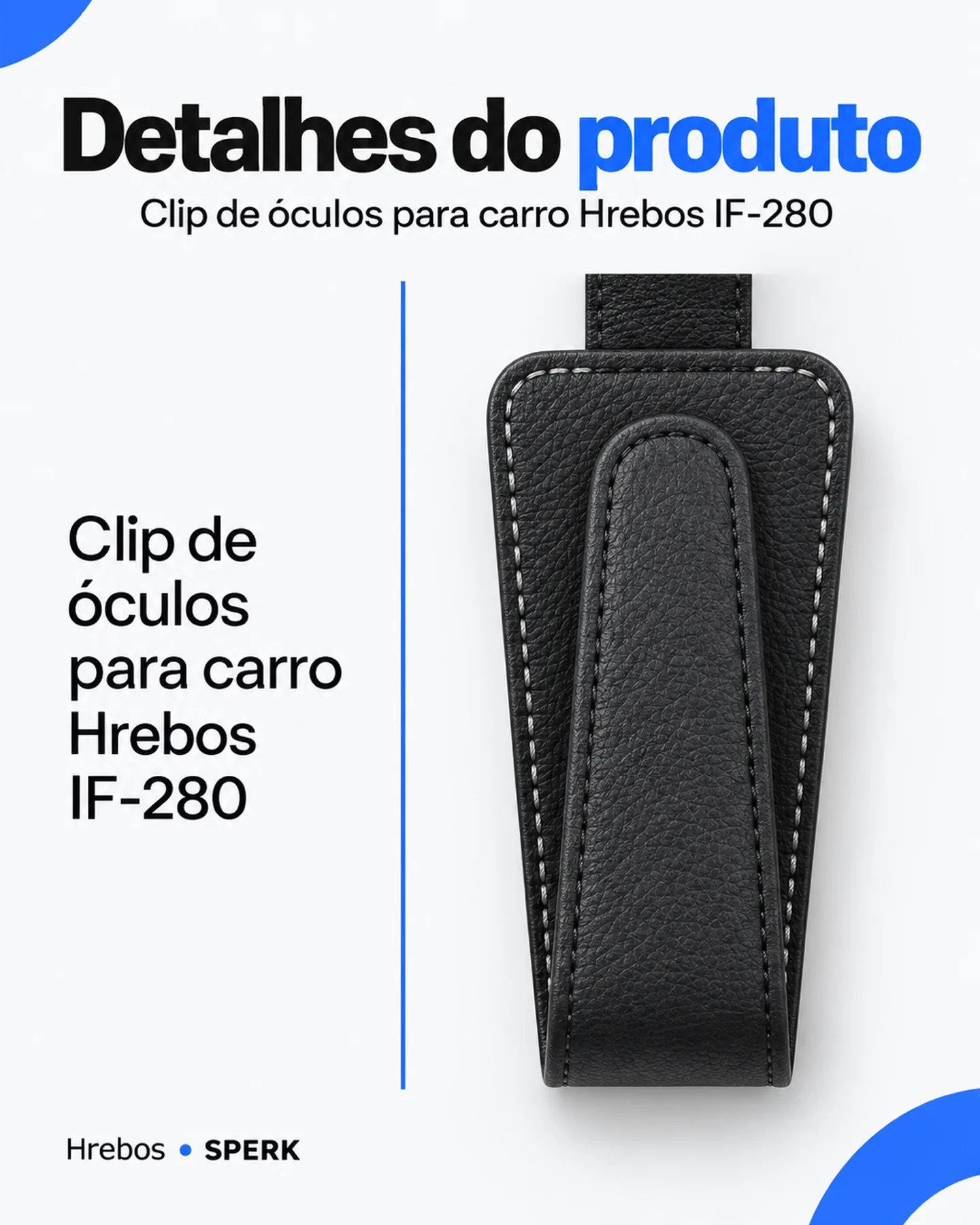 Clip de óculos para carro Hrebos IF-280 — painel 4