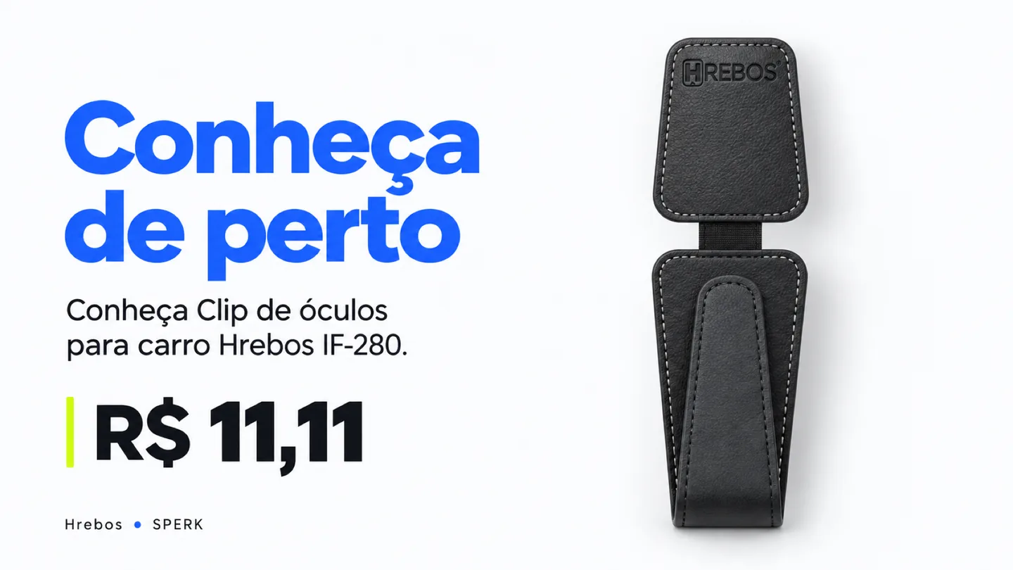 Clip de óculos para carro Hrebos IF-280 — heroi descricao