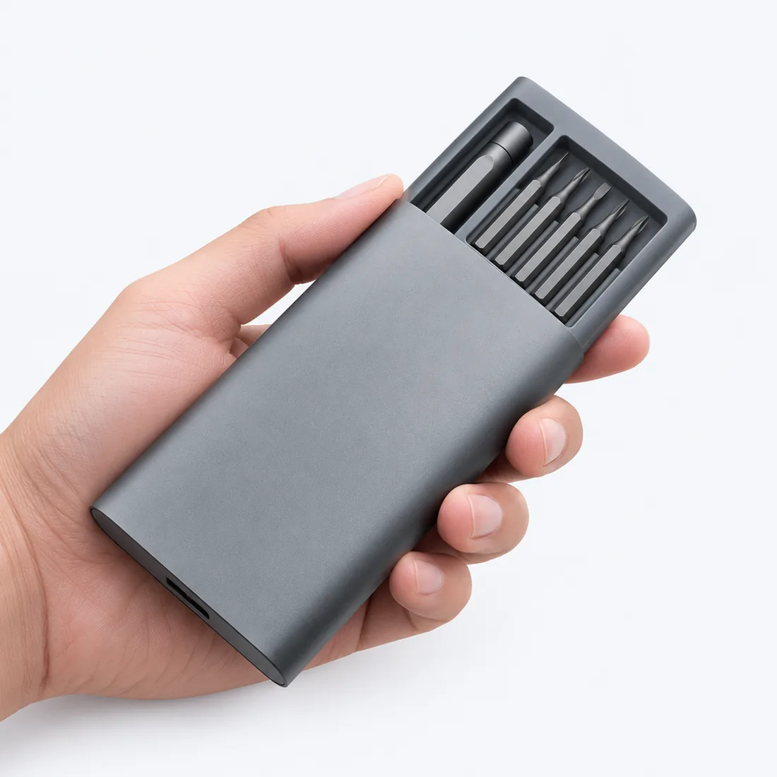 Conjunto chave de fenda magnética 24 em 1 para eletrônicos e celulares — escala
