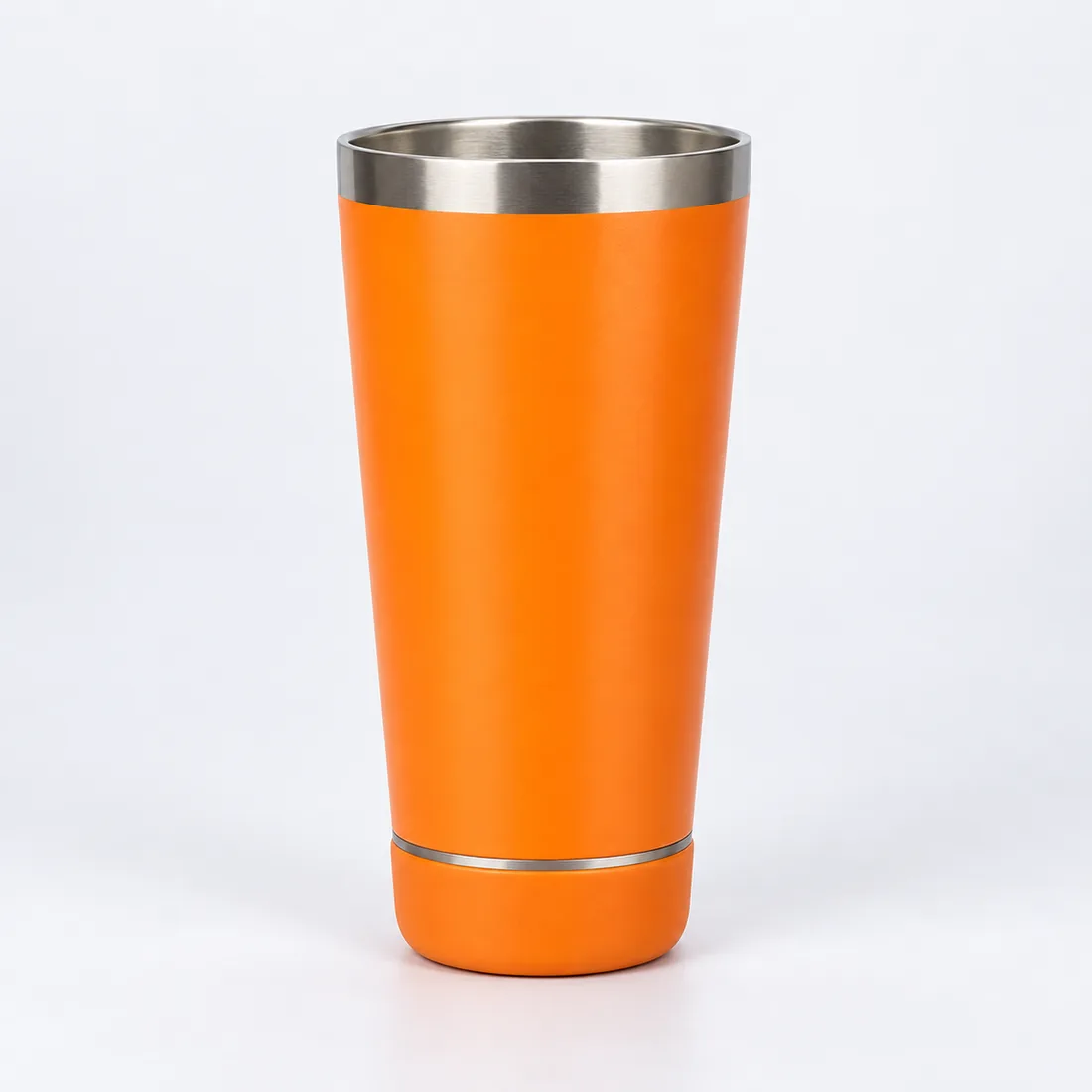 Copo térmico inox 420ml com caixa de som Bluetooth LED RGB