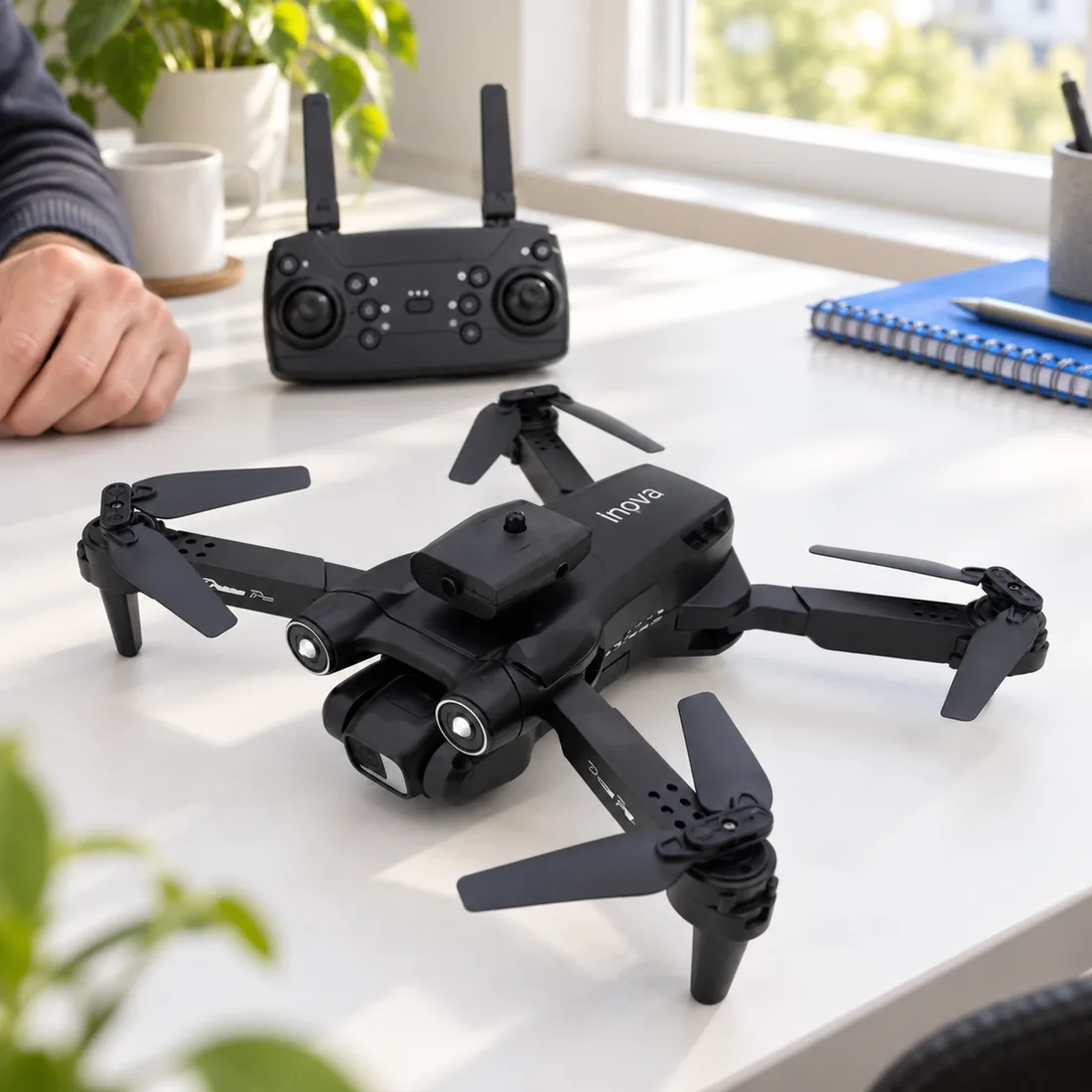 Inova Drone câmera dupla HD WRJ-12618 — uso