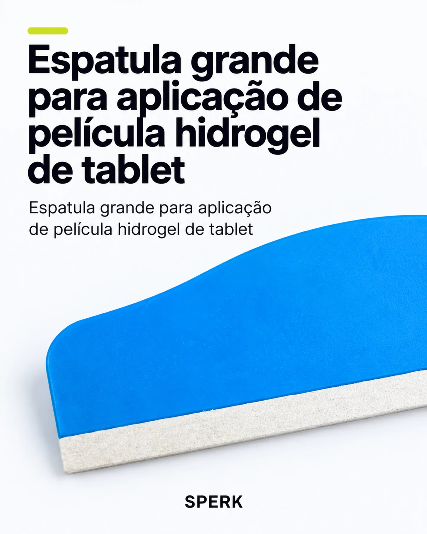 Espatula grande para aplicação de película hidrogel de tablet — painel 2