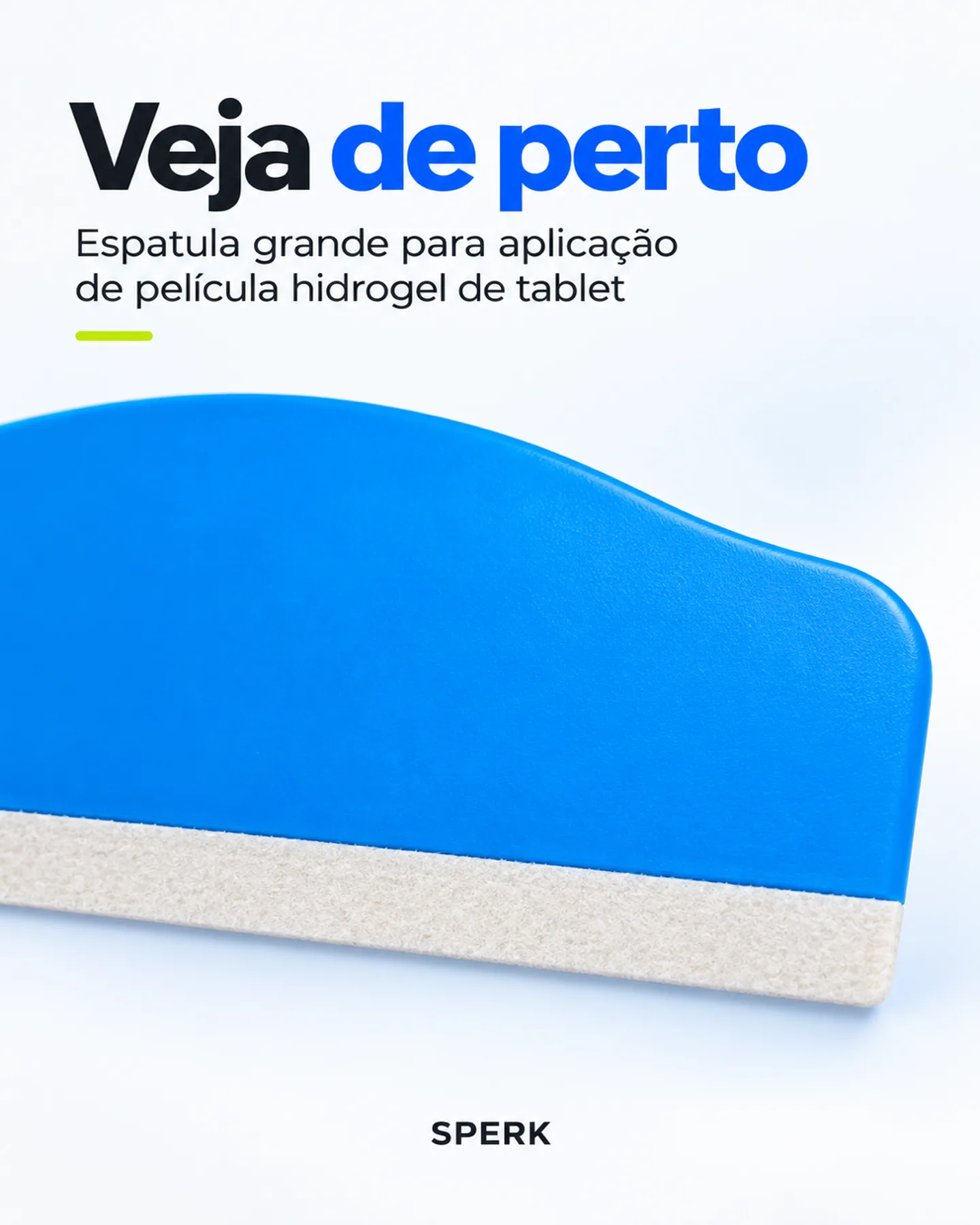 Espatula grande para aplicação de película hidrogel de tablet — painel 3