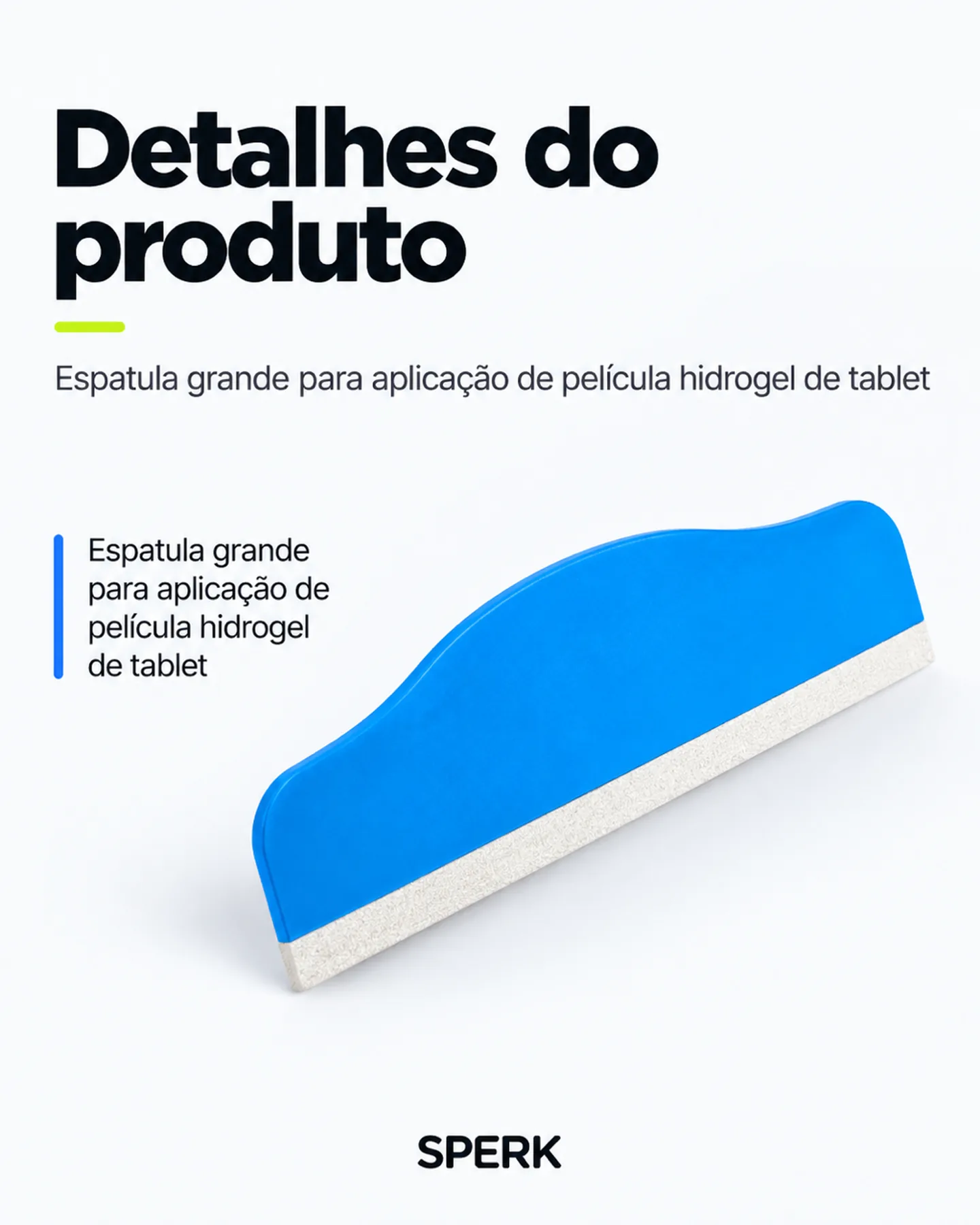Espatula grande para aplicação de película hidrogel de tablet — painel 4