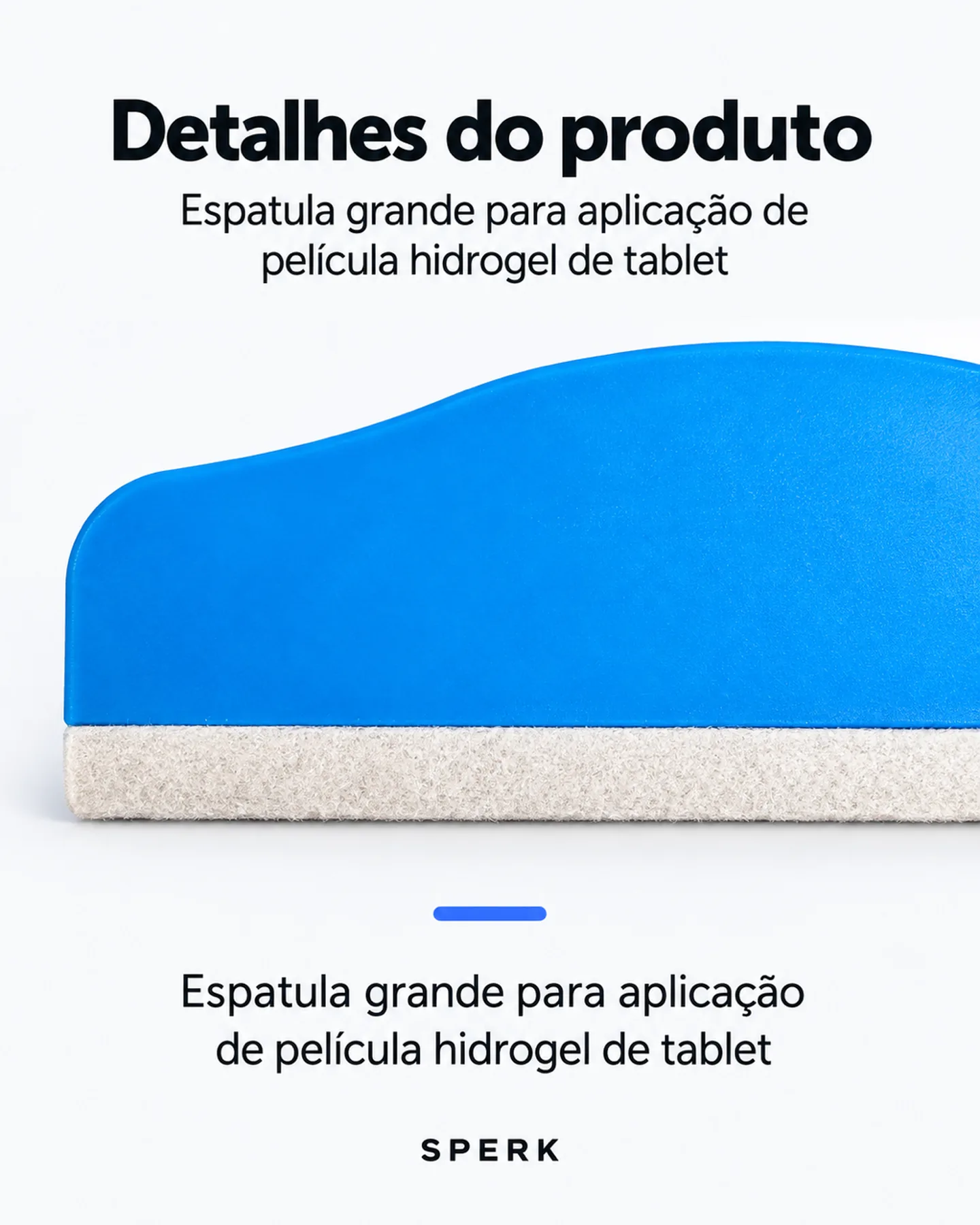 Espatula grande para aplicação de película hidrogel de tablet — painel 5
