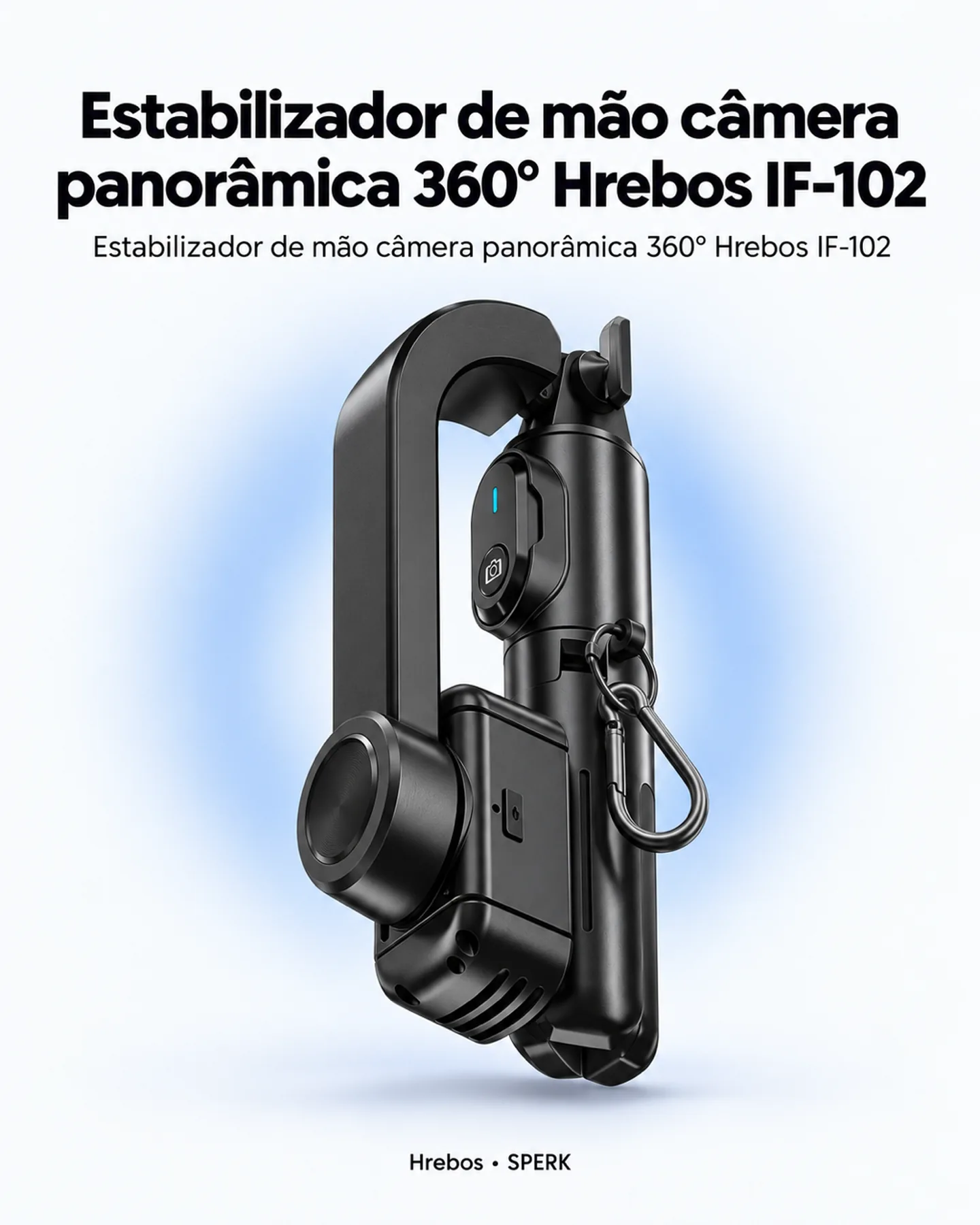 Estabilizador de mão câmera panorâmica 360° Hrebos IF-102 — painel 1