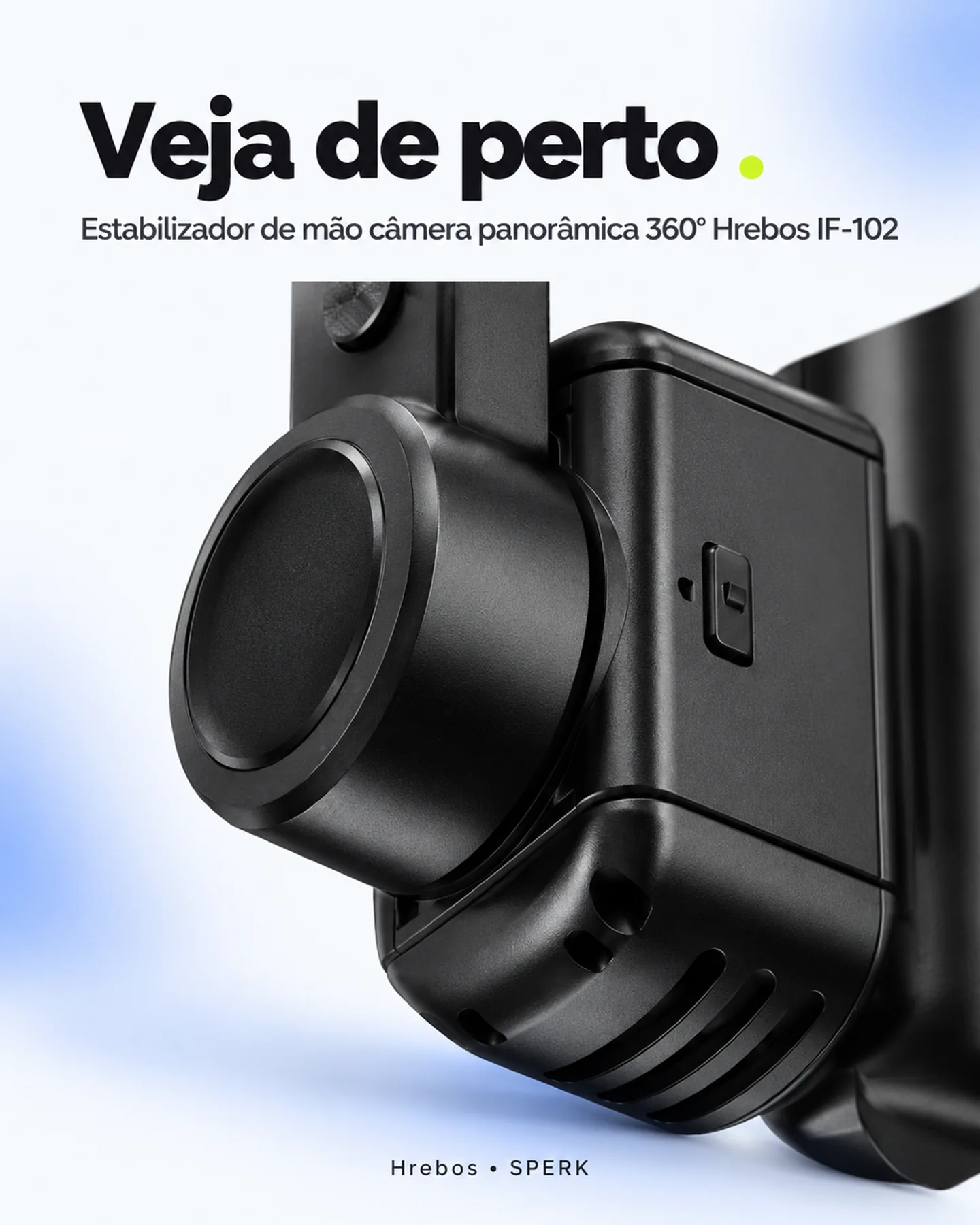 Estabilizador de mão câmera panorâmica 360° Hrebos IF-102 — painel 3
