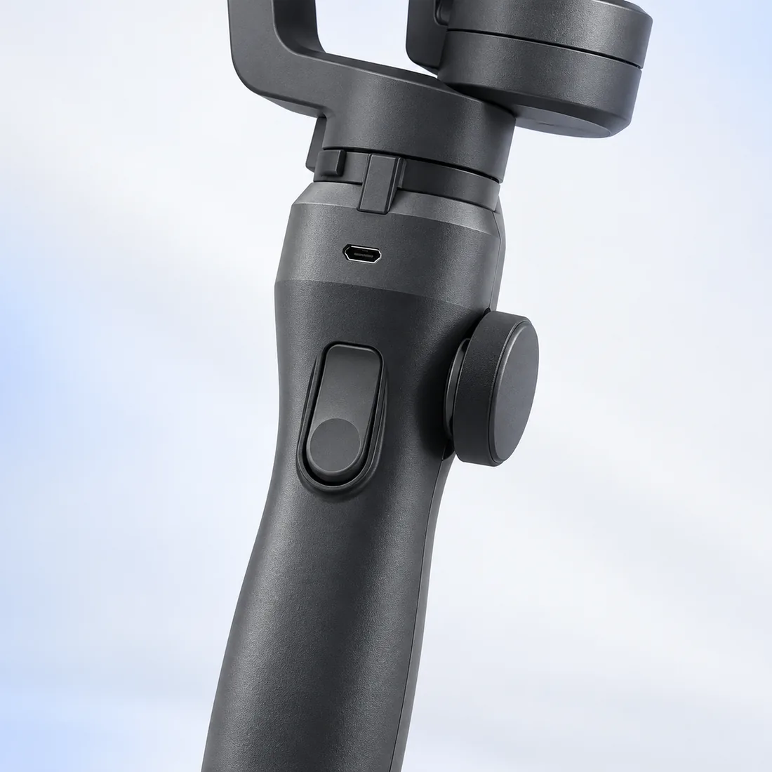 Estabilizador gimbal 3 eixos para celular - Tomate - MTY-8008 — angulo detalhe