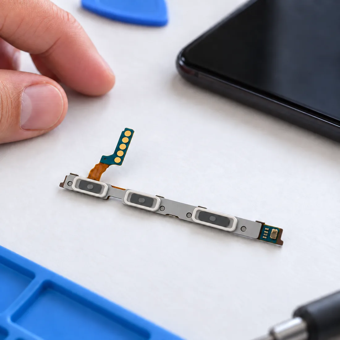 Flex botão power e compatível com Samsung A34 5G A346 / A54 5G A546 — uso