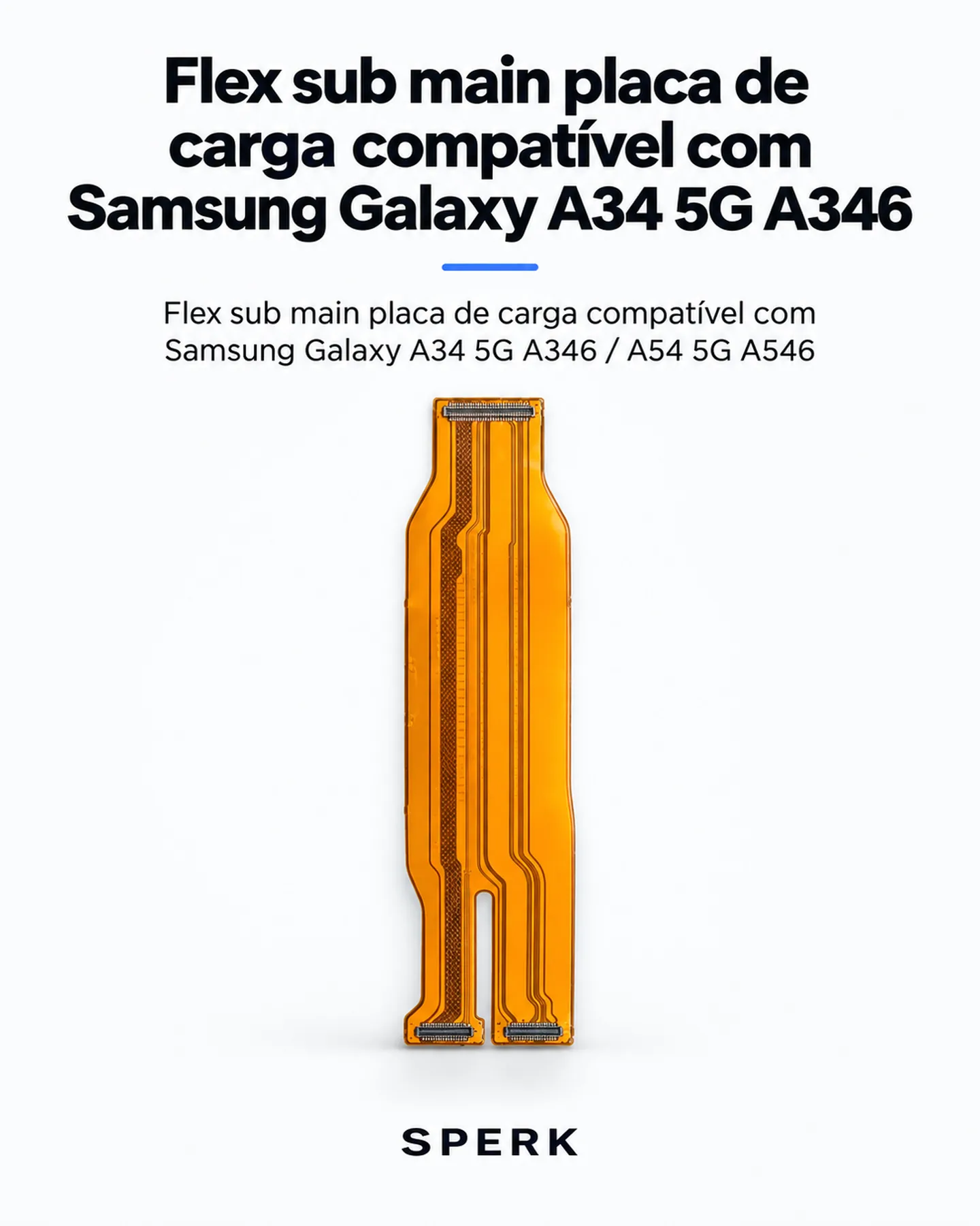 Flex sub main placa de carga compatível com Samsung Galaxy A34 5G A346 — painel 1