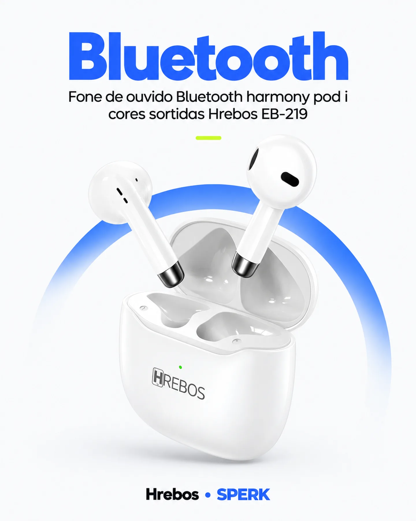 Fone de ouvido Bluetooth harmony pod i cores sortidas Hrebos EB-219 — painel 2