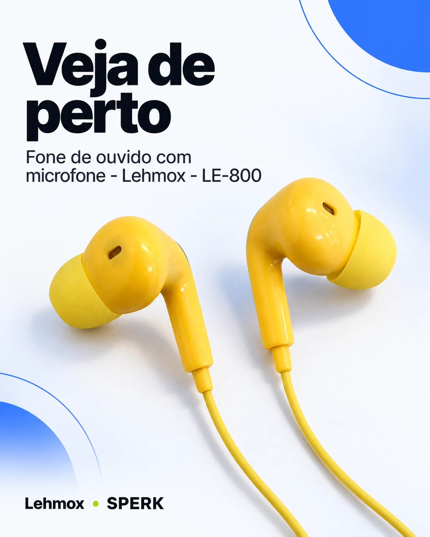Fone de ouvido com microfone - Lehmox - LE-800 — painel 3