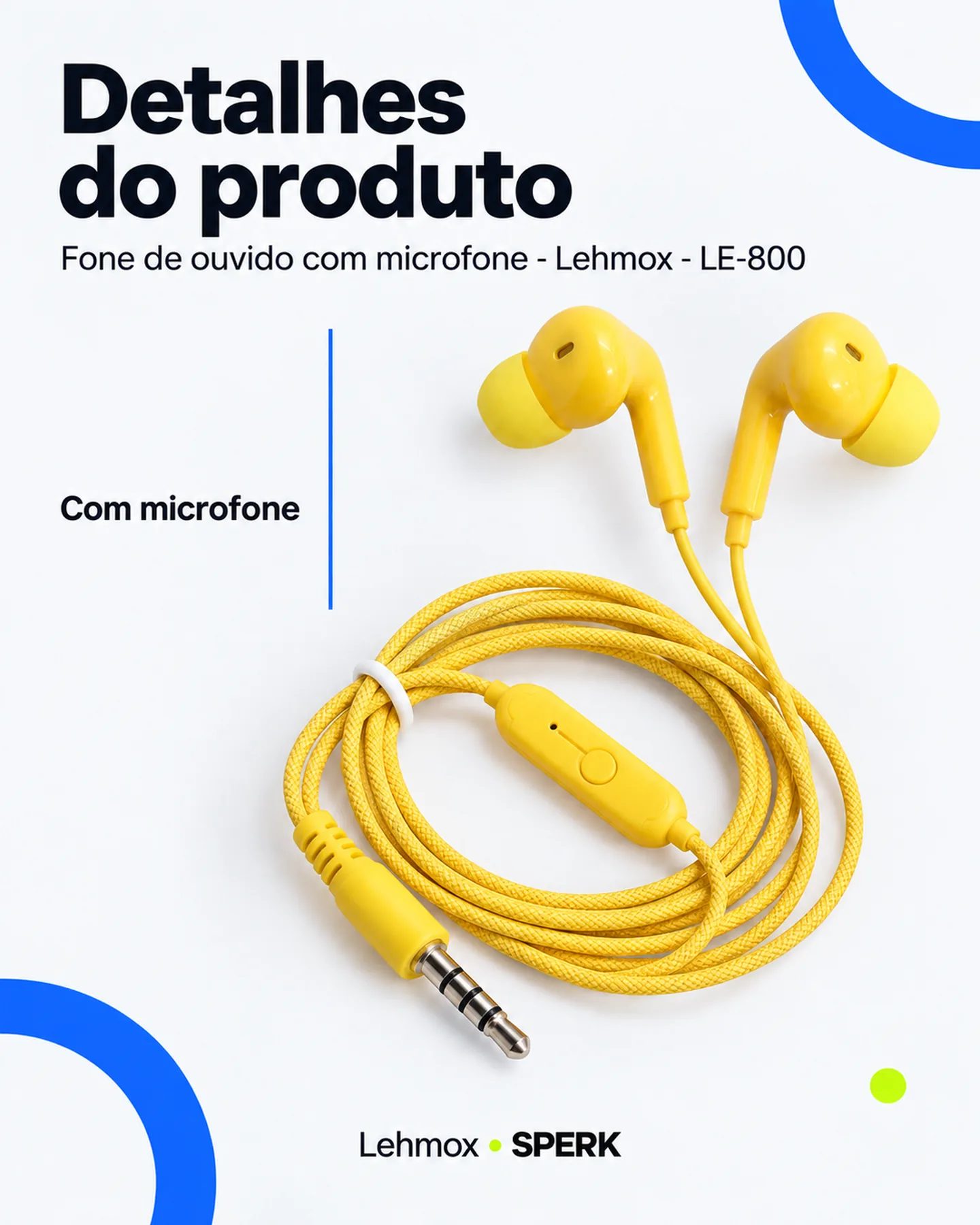Fone de ouvido com microfone - Lehmox - LE-800 — painel 4