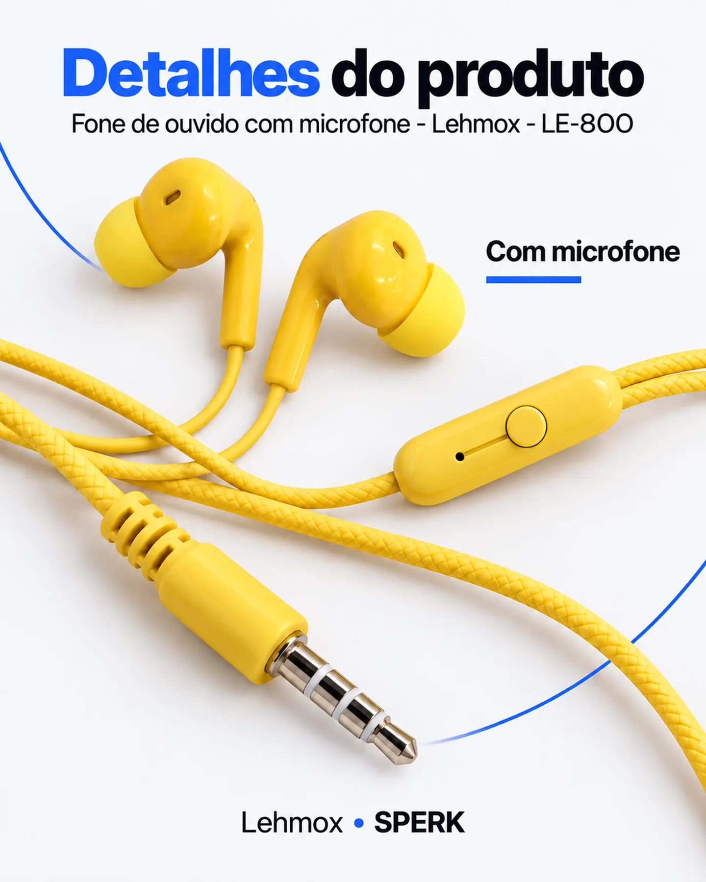 Fone de ouvido com microfone - Lehmox - LE-800 — painel 5
