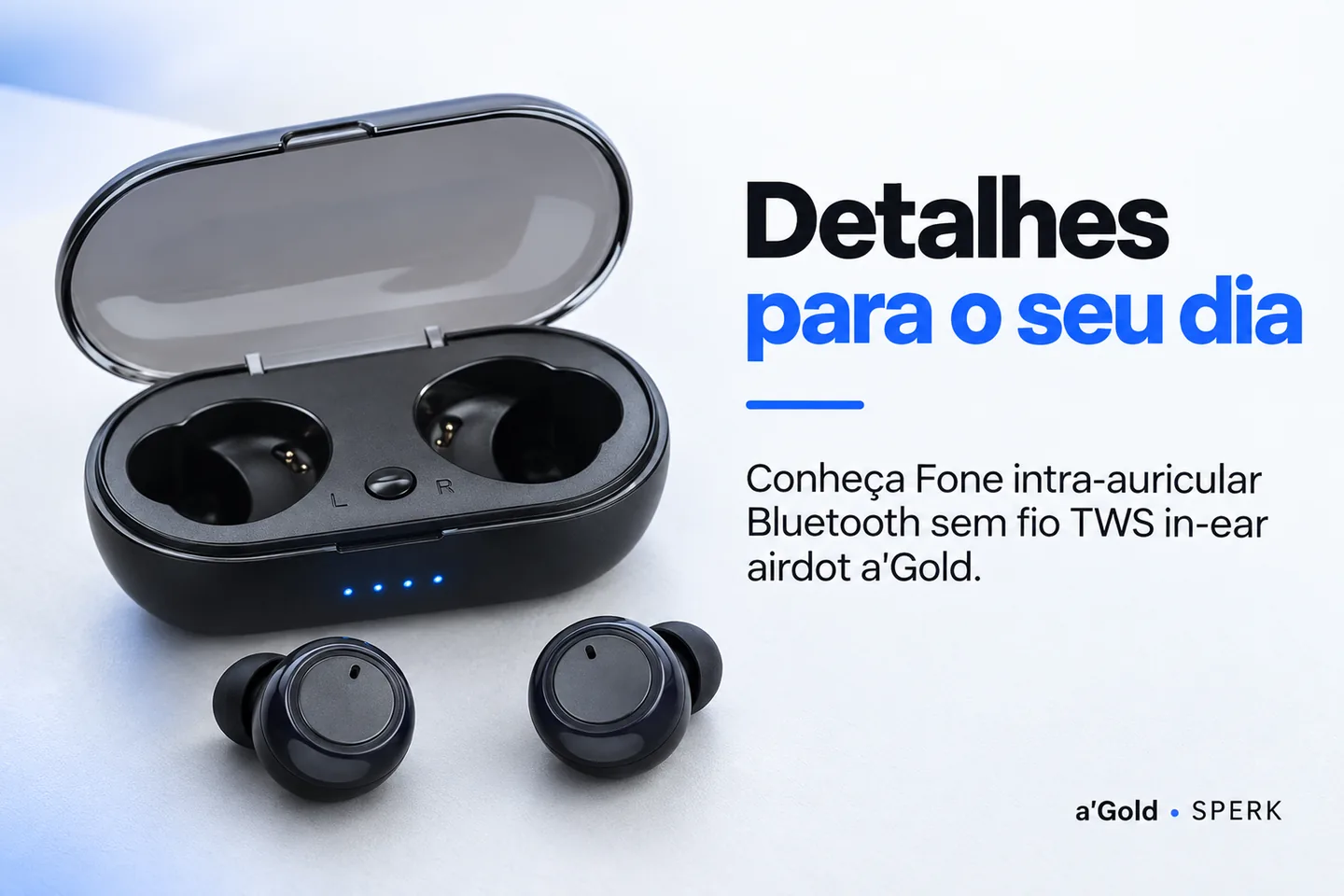 Fone intra-auricular Bluetooth sem fio TWS in-ear airdot a'Gold — diferencial uso