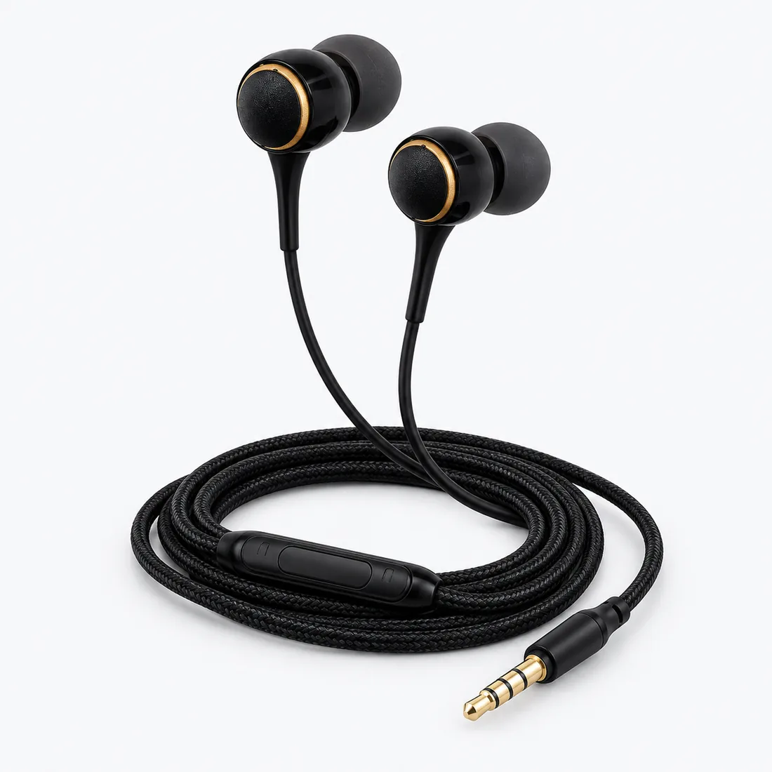 Fone de ouvido intra-auricular com microfone malha - a'Gold - FN-A25 — frente estudio